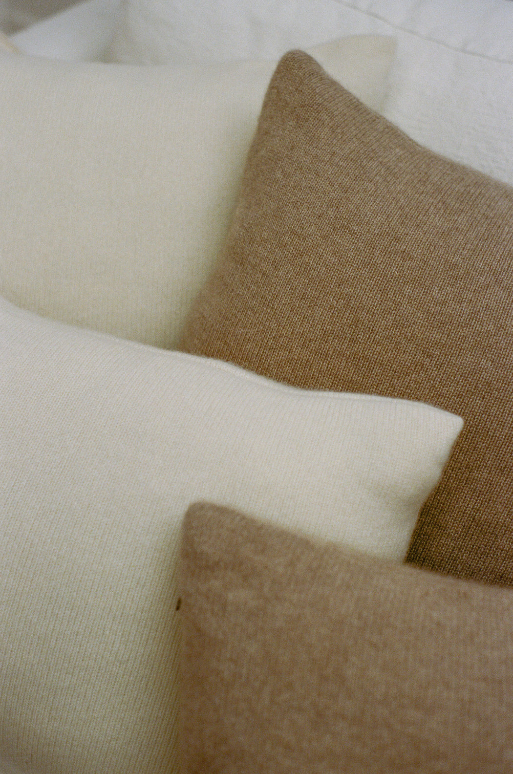 Bespoke 24" Italian Cashmere Jersey Knit Down Pillow - Custom Colors Made to Order (8-Week Lead Time)