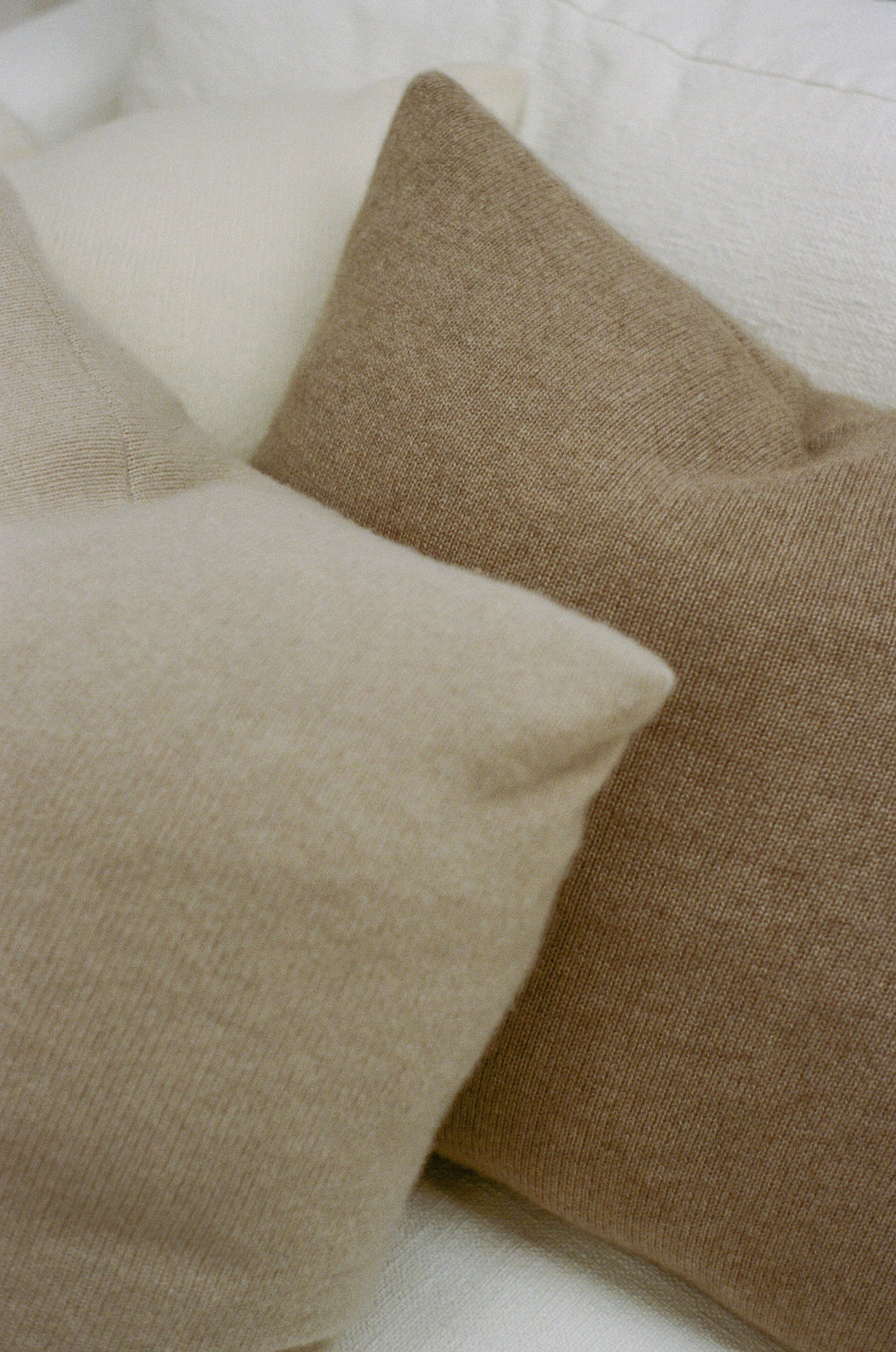 Bespoke 24" Italian Cashmere Jersey Knit Down Pillow - Custom Colors Made to Order (8-Week Lead Time)